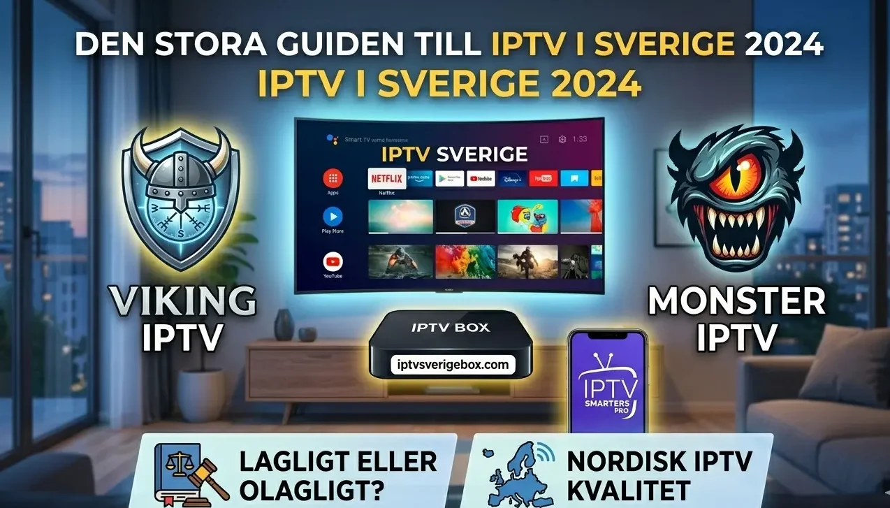 IPTV Den stora guiden till IPTV i Sverige 2024: Allt om Viking IPTV, Monster IPTV och Nordisk IPTV – och vad du måste veta om lagen